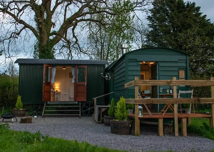 Shepherds Hut In Enclosed Field